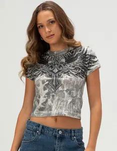 AFFLICTION Ayala Womens Baby Tee