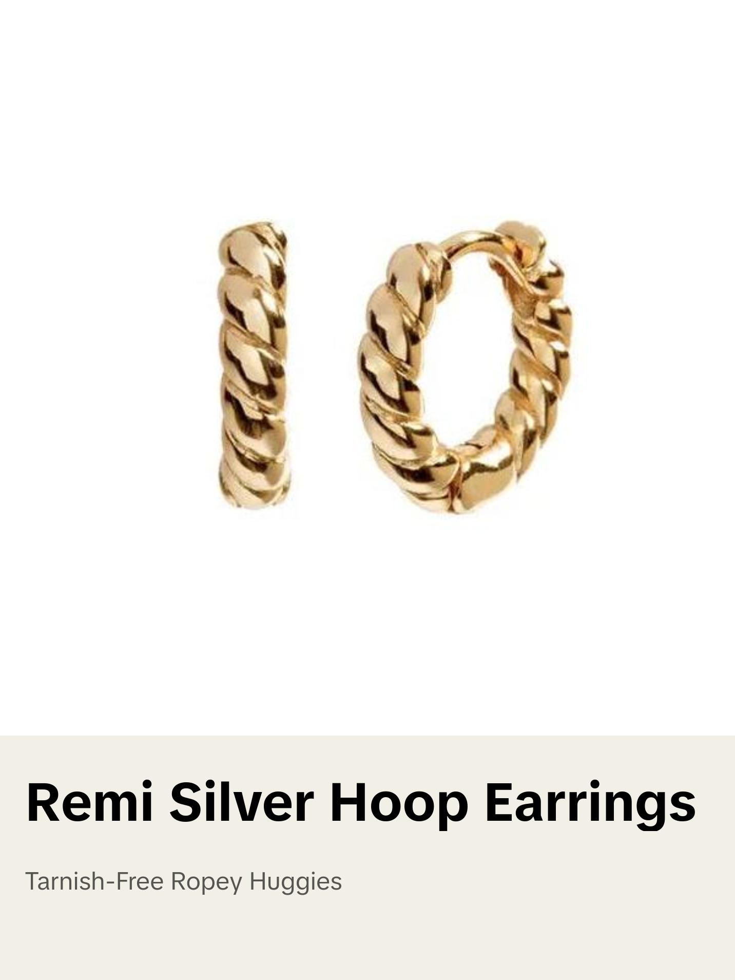 REMI HUGGIE EARRINGS (925 SILVER)