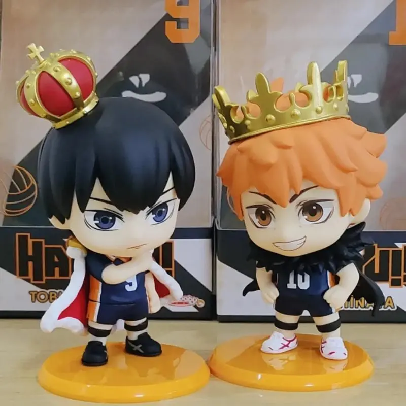 Genuine Hot Toys ‌Haikyuu!! Anime Action Figure Hinata Shoyo Tobio Kageyama Cosbaby Mini Collectible Ornament Birthday Gifts