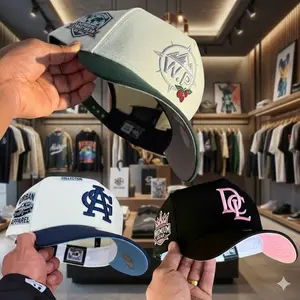 New Era 59FIFTY MLB NY Yankees Cap For Men & LA Dodgers Cap For Women | Iconic Team Logo Fitted Hat, Flat Brim, Unisex Baseball Cap, Gorras Urbanas, Sombrero MLB