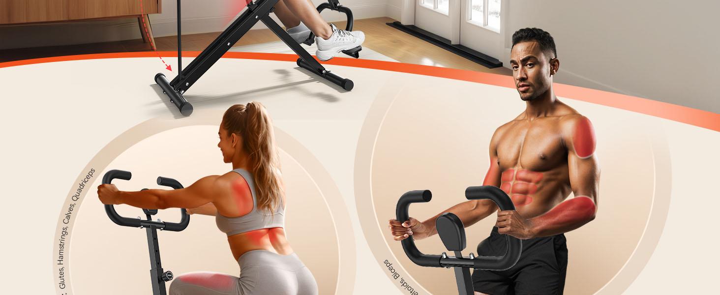 FEIERDUN Squat Machine for Home, 3 Resistance Levels, Glute Trainer & Rowing, Foldable, Easy Setup, 330 LBS Capacity, Full Body Workout, Strength & Balance #SpringStatements