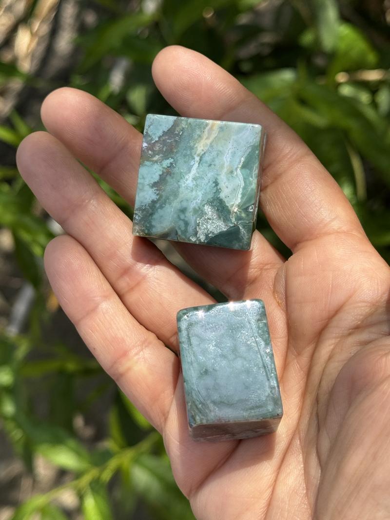 Moss Agate Crystal Free Forms