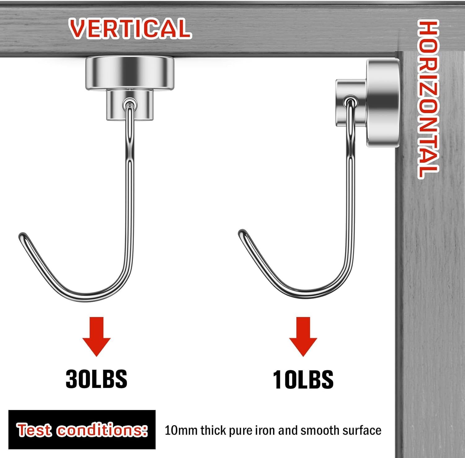 VAYWET 8pcs Strong 30LBS Magnetic Suction Hook, Punch-Free Storage, Swivel Swing Magnetic door Hook Refrigerator Strong Neodymium Magnet Hook Hanging Perfect for Refrigerator Other Magnetic Surfaces, Cruise Cabin Ship Essentials Fridge Classroom Kitchen VAYWET 8pcs Strong 30LBS Magnetic Suction Hook, Punch-Free Storage, Swivel Swing Magnetic door Hook Refrigerator Strong Neodymium Magnet Hook Hanging Perfect for Refrigerator Other Magnetic Surfaces, Cruise Cabin Ship Essentials Fridge Classroom Kitchen