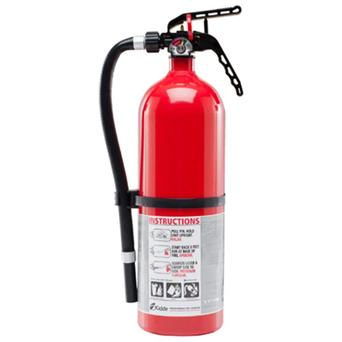 Kidde Dry Chemical Fire Extinguisher for Class A, B, C Fires - Seamless Aluminum Construction, Durable Valve - Household Multi-Use Home Improvement Safety Emergency Kit Essential