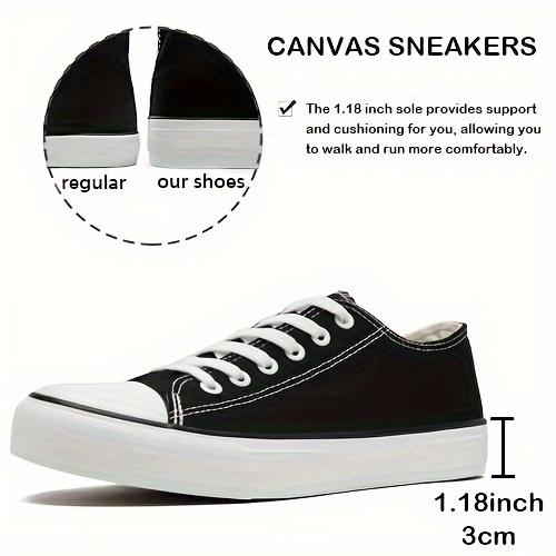 rosyclo Men's Durable Low-Top Canvas Sneakers, Lace Up Casual Shoes for Men, Anti-Slip, Lightweight, Men Athletic Shoes for Hiking, Commutes, or Streetwear, Breathable System, Classic Styling Staple - Boy, Closed Runner Footwear
