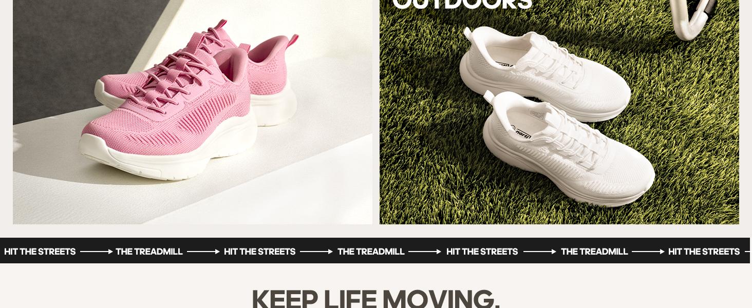 NORTIV 8 Women's Slip on Walking Shoes Lightweight Gym Sneakers ActiveFlow Workout Breathable Hands-Free Cross Trainer Comfortable Fashion Sneakers