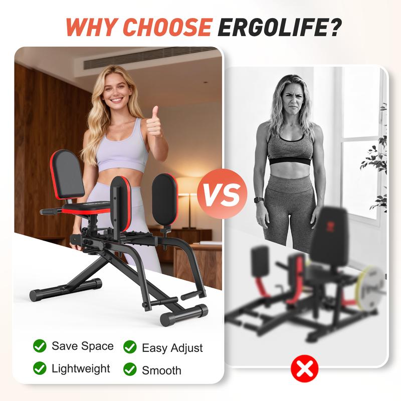 HXD-ERGO Hip Adduction Abduction Machine for Home Gym Workout Equipment -Inner and Outer Glute Adjustable Resistance Trainersuitable for Men and Women