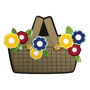 Crafts & Sewing The Stamps of Life Picnic Basket Shaped Card Fold-it