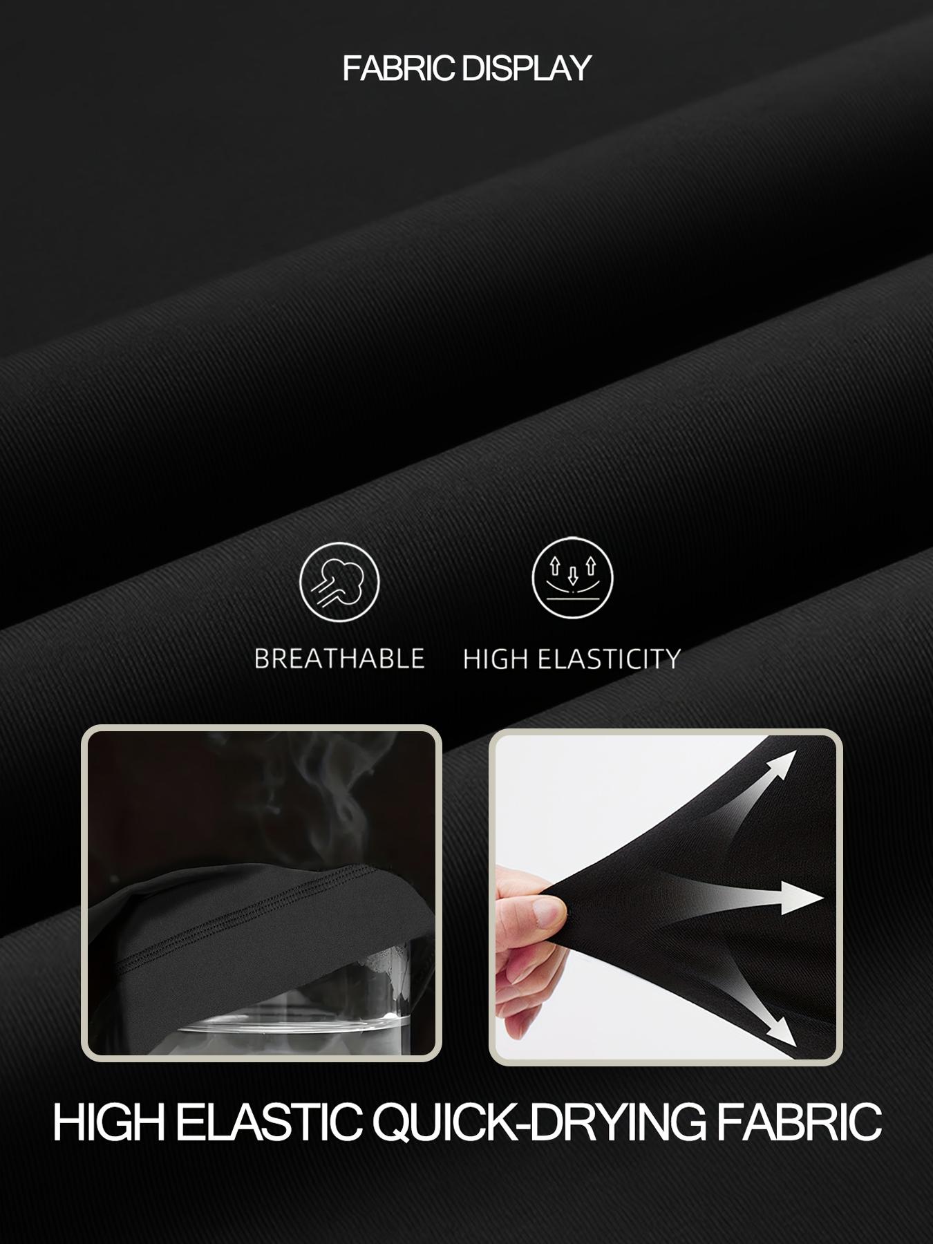 1-Pack Black Plus Size High-Waisted Flare Pants, Tummy Control Stretch Wide-Leg Bell-Bottoms with Pockets, Stretch Pockets Casual Formal All-Season Wear, Wide-Leg Flare,  High-Waisted Tummy Contro