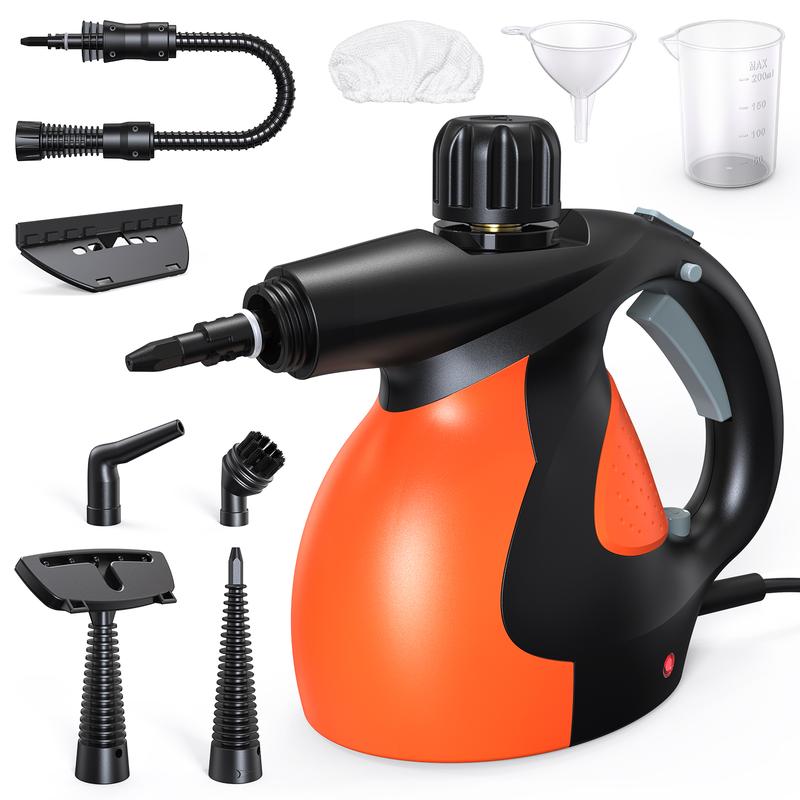 Handheld Multi-Surface Natural Steam Cleaner with 9 pcs Replacement Parts , Multi-Purpose Steamer for Home Use, Kitchen and Car