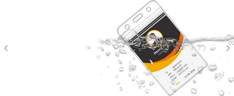 [New Deal] 2 Pack ID Badge Holders with Metal Clip and Keyring - Vertical Clear Plastic ID Card Holders (2.5" x 3.4") - Retractable 24" Pull Cord for Office, School,