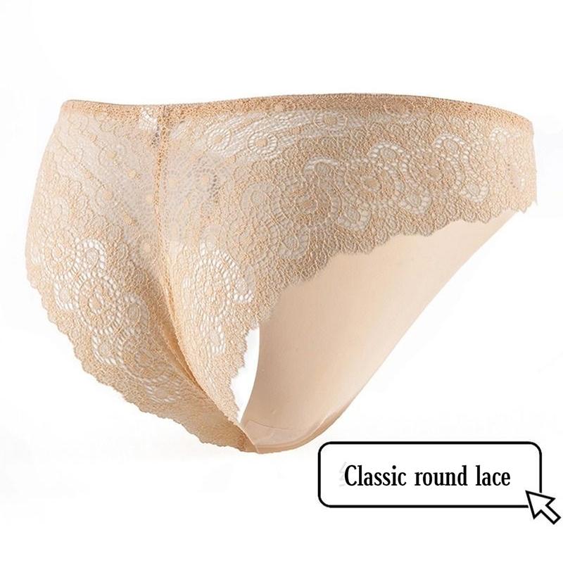 Women’s seamless low-rise lace panties with multiple layers of packaging; comfortable, skin-friendly low-rise triangle briefs; sports invisible thin-strap bikini briefs; women’s underwear for autumn/winter; basic soft, breathable triangle briefs