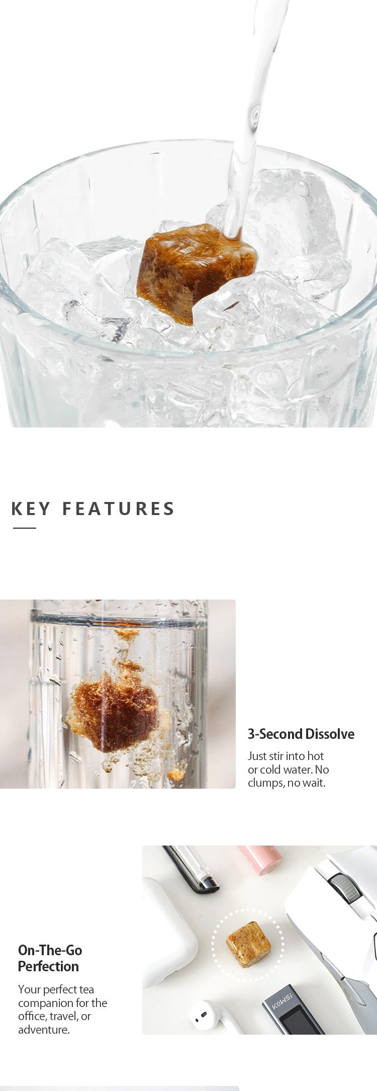 Teabers 15g Mixed Tea Cubes Freeze-Dried Instant Ceylon Oolong Jasmine Tea-0 Sugar 0 Fat 0 Calories Premium Healthy Beverage Herbal Zen Green Matcha Black Teabers 15g Mixed Tea Cubes Freeze-Dried Instant Ceylon Oolong Jasmine Tea-0 Sugar 0 Fat 0 Calories Premium Healthy Beverage Herbal Zen Green Matcha Black