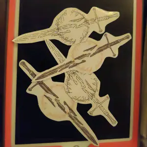 narsil sword lord of the rings fanart inspired stickers