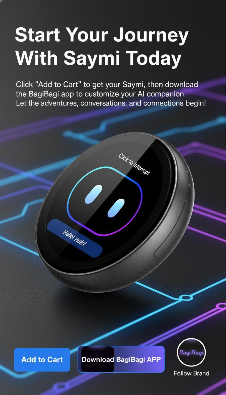 【Stunning Gift】ZNP AI Smart Badge, Portable AI Robot with Chat & Emotional Companion, Ideal for Social Interaction, Travel, Gaming & Learning