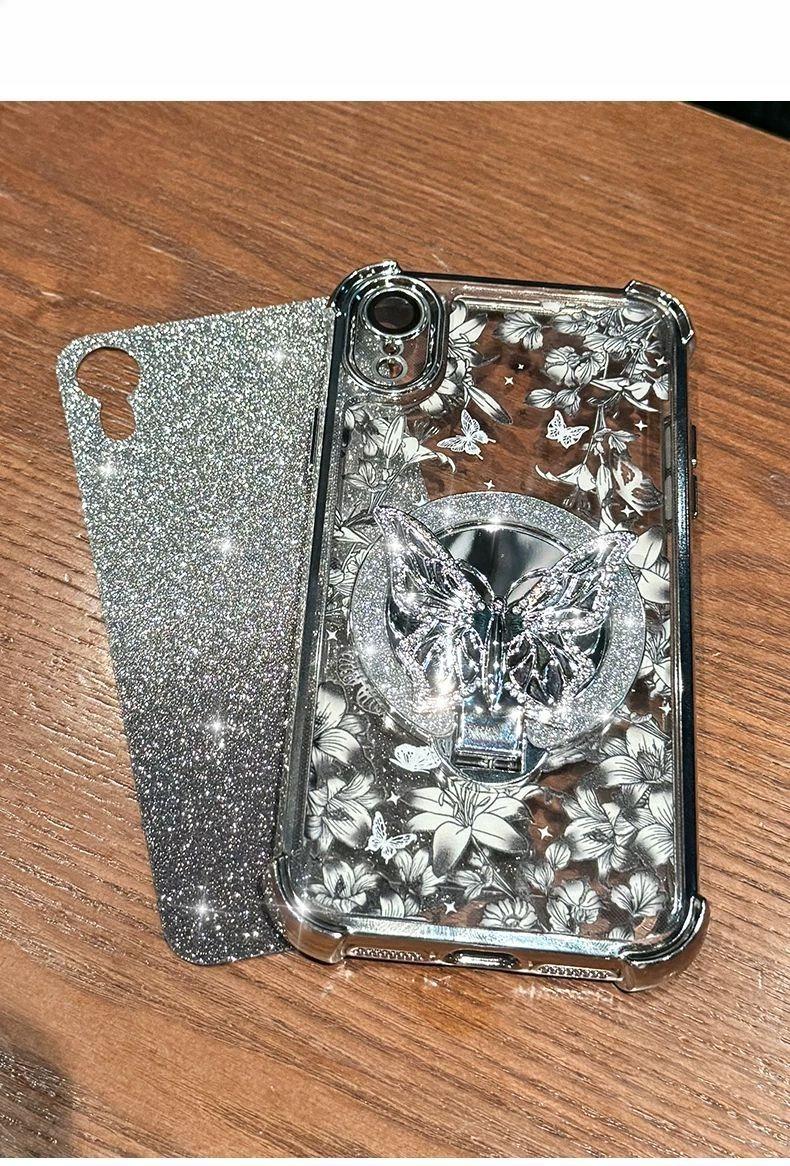 Suitable for Apple 17 Pro Max Phone Case iPhone 16 High-end Protective Cover 15 Plus Flower