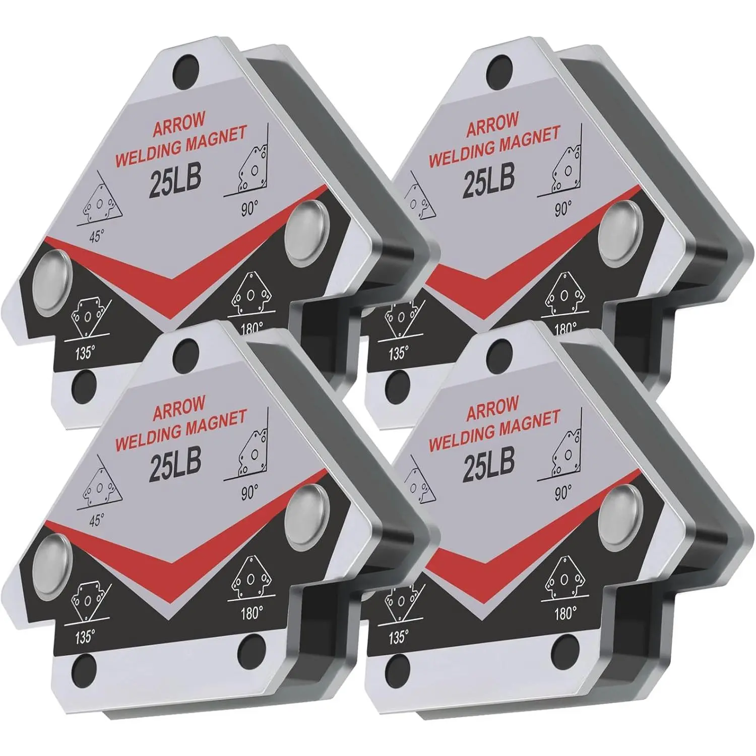 GUTIMORE 25LB Welding Magents, Pack of 4, Heavy Duty Angle Holding  Holder