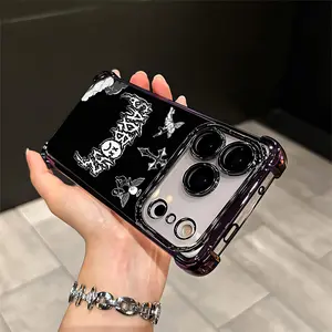 Bad Bunny Vibes Only Dark Angel Clear Case With A Dark Twist For IPhone 17 16 15 14 13 12 11 PRO PLUS MAX AIR Four-corner Drop-proof Transparent Casual Soft Silicone PhoneCase Perfect Gift Cellphone Smartphone Shockproof Q159