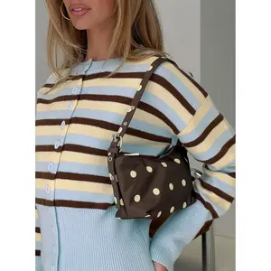 Winta Shoulder Bag Brown Polka