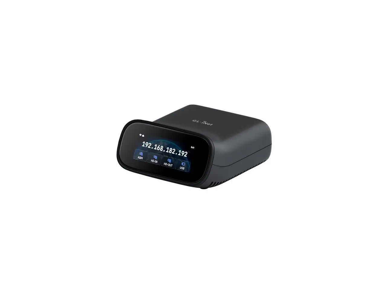 GL.iNet Comet Pro (GL-RM10) Remote KVM Over Wi-Fi, Dual Band Wi-Fi 6, 4K@30FPS Passthrough, Touchscreen, 32GB eMMC,Tailscale Support Remote Access and ATX/fingerbot for Disaster Recovery, Home Office