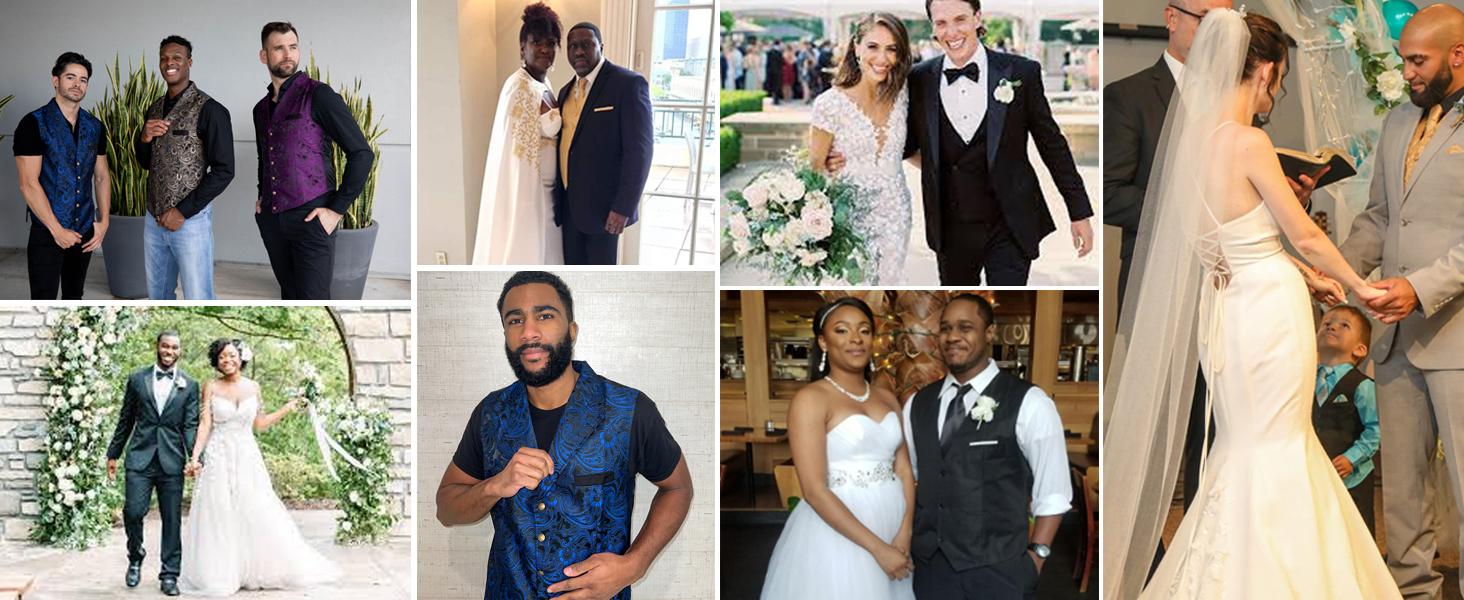 COOFANDY Mens Suit Vest Paisley Floral Victorian Vests Gothic Steampunk Formal Waistcoat Tuxedo Vests with Notched Lapels COOFANDY Mens Suit Vest Paisley Floral Victorian Vests Gothic Steampunk Formal Waistcoat Tuxedo Vests with Notched Lapels