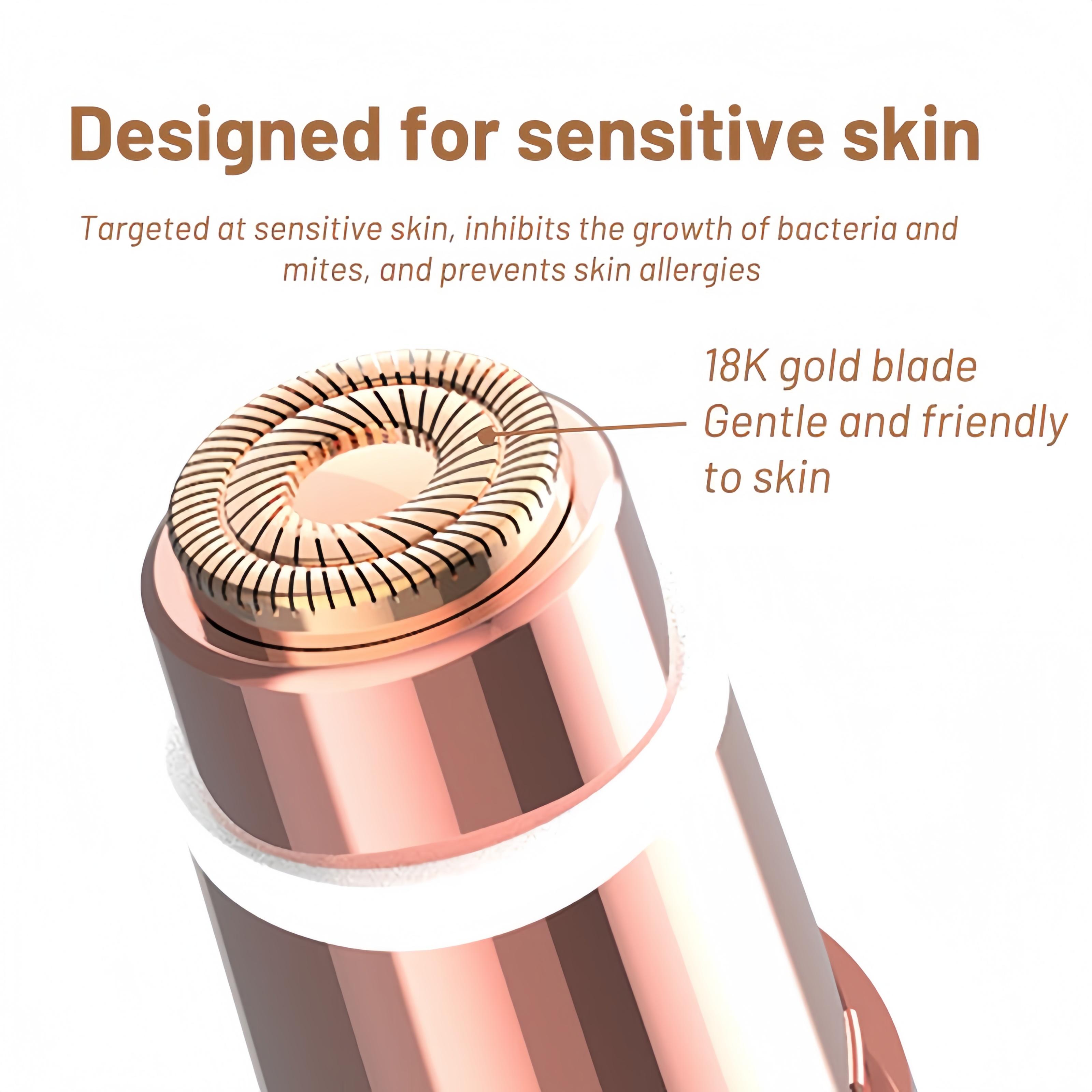 2-in-1 Facial & Eyebrow Hair Trimmer – Electric Eyebrow Trimmer & Lip/Facial Hair Removal Tool  Electric Shaver for Women, Eyebrow Epilator  Perfect Christmas Gift