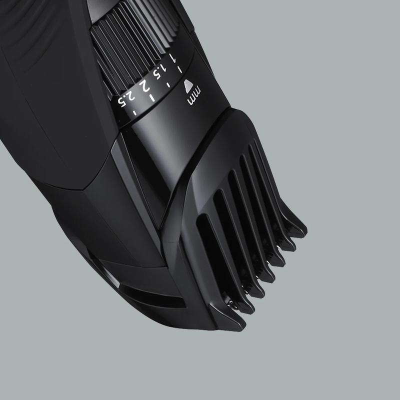 Beard & Hair Trimmer, 19 Length Settings with Adjustable Trim Dial and Comb Attachment, Comfort Grip, Showerproof Design