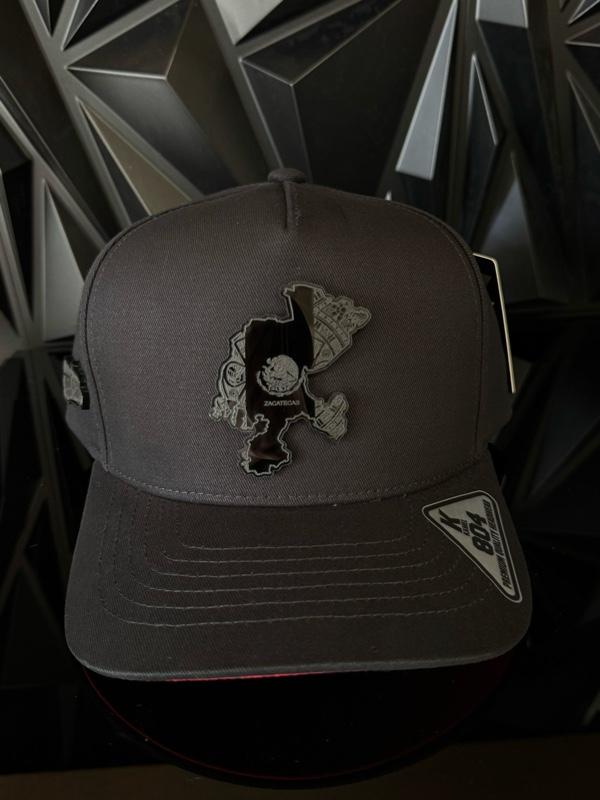 Mexico States Hats Snapback Black Plate Cap with Mexico States Logo, High Quality Design. Mexico States Hats Snapback Black Plate Cap with Mexico States Logo, High Quality Design.
