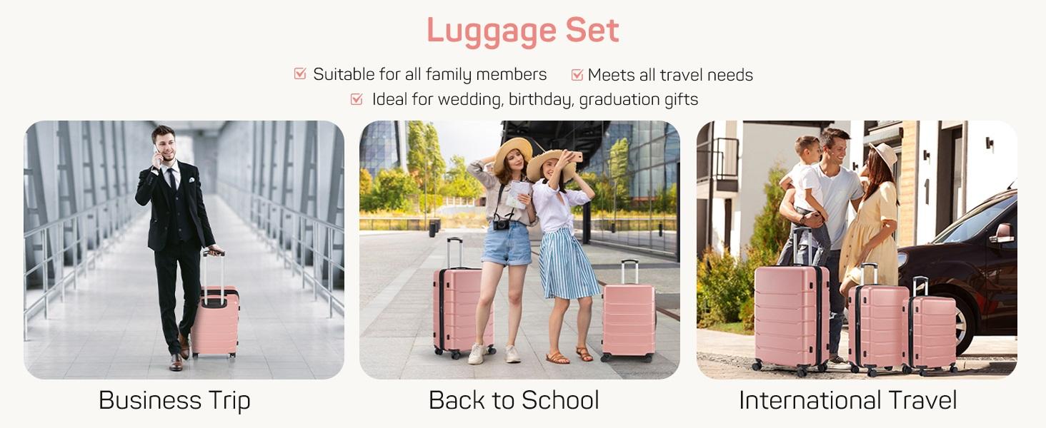[Deal] Carry-On Luggage, Hard Shell Rolling Suitcase for Travel Expandable Lightweight with Spinner Wheels TSA Lock