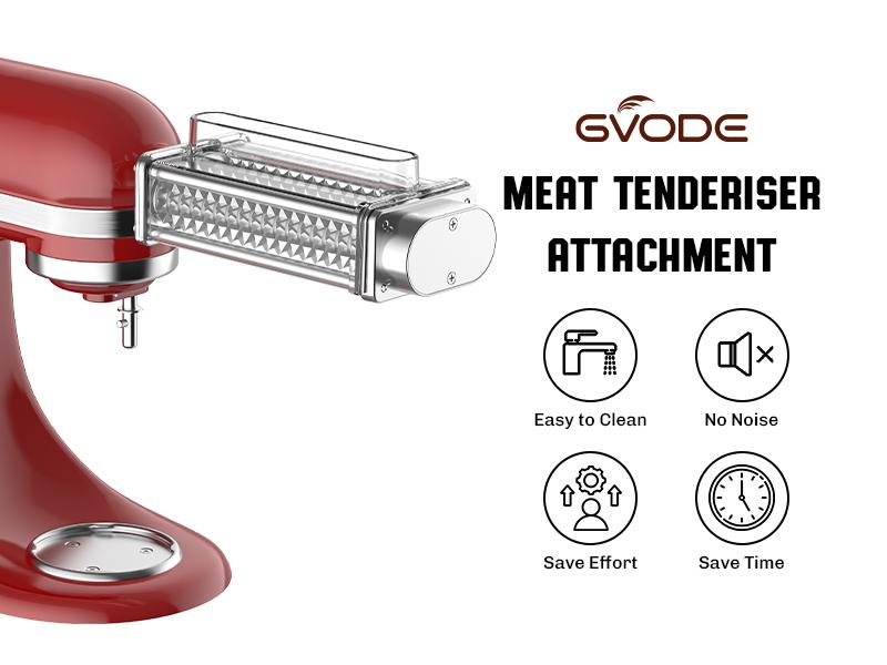 GVODE  Meat Tenderizer Attachment for KitchenAid Mixer, Meat Tenderizer Machine with Stainless Steel Gears, Compatible with KitchenAid Mixer,Utensils