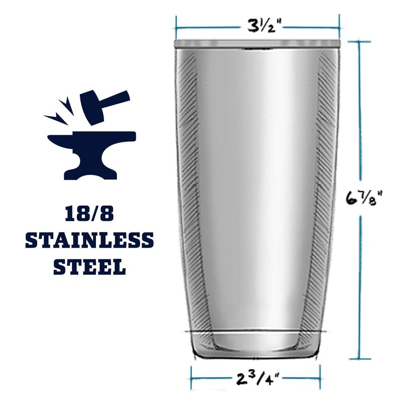 YETI Rambler 20 oz Stainless Steel Vacuum Insulated Tumbler wMagSlider Lid, White