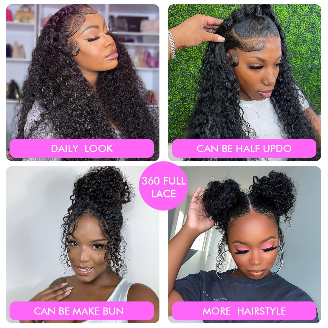Lalula Burmese Curly 13x6 HD Lace Frontal Wigs Kinky Curly Pre Plucked 200 Density Human Hair for Women Lace Frontal Wigs Human Hair with Baby Hair