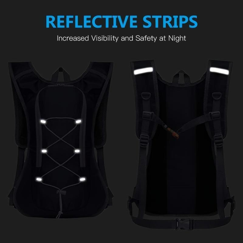 2pcs Running Hydration Vest - Lightweight Insulated Hydration Backpack with 2L Water Bladder, Adjustable Chest Straps and Reflective Water Backpack for Trail Running Marathon Race Hiking Cycling