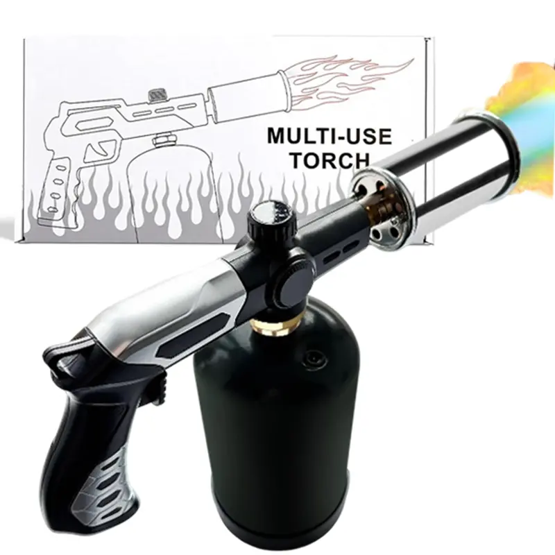 [Deals For You Days] Adjustable Household Heat Application Tool, Custom Metal Bakeware Gadget with Safety Lock & Trigger Ignition for BBQ, Indoor Cooking & Garden Weed Removal; Fuel Tank Not Included, Baking Tools for Charcoal Lighting