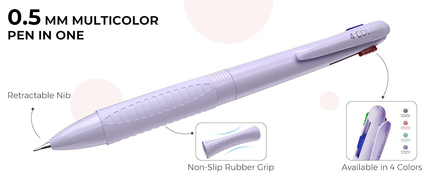 Four Candies 56/58 PCS Aesthetic School Supplies with Large Pencil Case, 6 Colored Ballpoint Pens, 12 Pastel Highlighters, 5 Black Ink Gel Pens, 9 Mechanical Pencils 0.5-2.0mm Student Essentials,girly office supplies,Writing Instruments Stationery Set