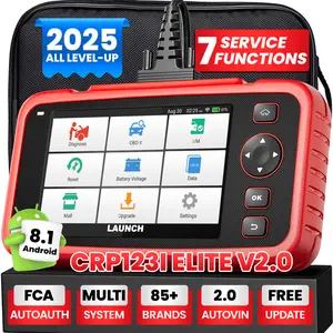 LAUNCH CRP123I V2.0 OBD2 Scanner 4 System Diagnostic Scan Tool Engine ABS SRS Transmission with 7 Reset, Lifetime Free Update, Oil/EPB/DPF/SAS/BAS/BMS Reset ElecThrottle Relearn