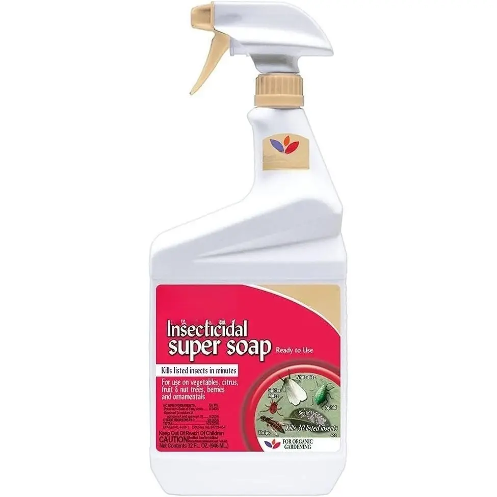32 oz Ready-to-Use Organic Insecticidal Super Soap Pesticides Spray - Home & Outdoor Plant Pest Control Solution for Organic Gardening