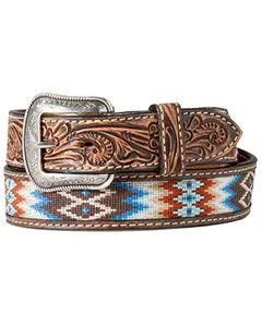 M & F Western Men's And Southwestern Embroidered Belt - D100016702