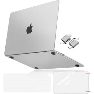 MOSISO Compatible with MacBook Air 15 inch Case 2025 2024 2023 Release M4 A3241 M3 A3114 M2 A2941,Ultra-Thin Natural Original Plastic Hard Shell Case&Keyboard Cover&Screen Film&Type C