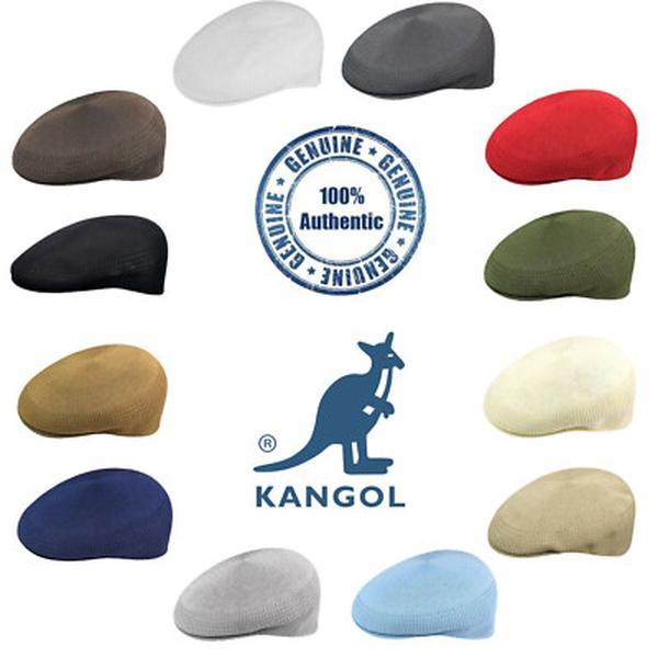 K a n g o l Men's 504 Tropic Ventair Flat Cap Classic Ivy Hat Lightweight Summer Cap with Ventair Ventilation Pattern and Seamless Knit Construction