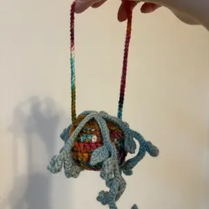 Crochet hanging plant!