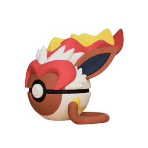 Infernape Poke Ball -Inspired 3D Printed Collectible