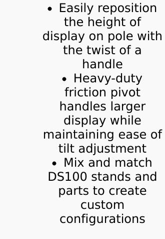 Ergotron DS100 Clamping Double Pivot