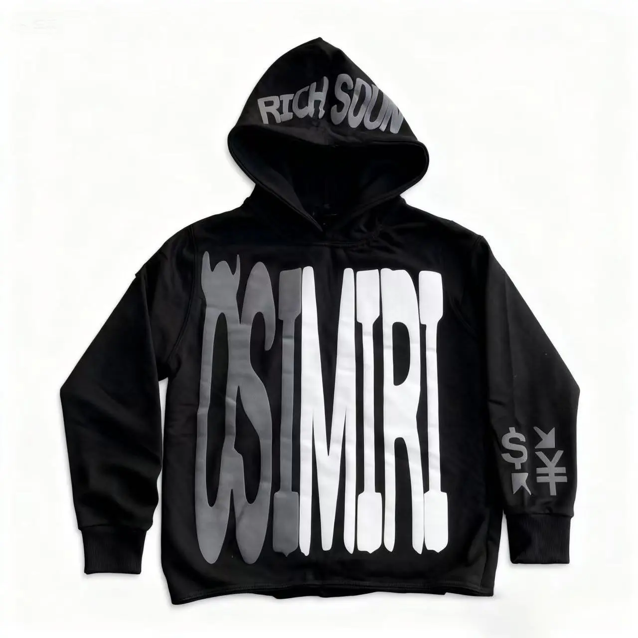 OSIMIRI Winter Outfit Hip-Hop Style Hooded SweatshirtLoose Fit Hoodies for Men Leisure Essential Alpha BetfoamY2K Streetwear Christmas Gifts Casual Pullover SportswearTops Clothes Menswear Sporty
