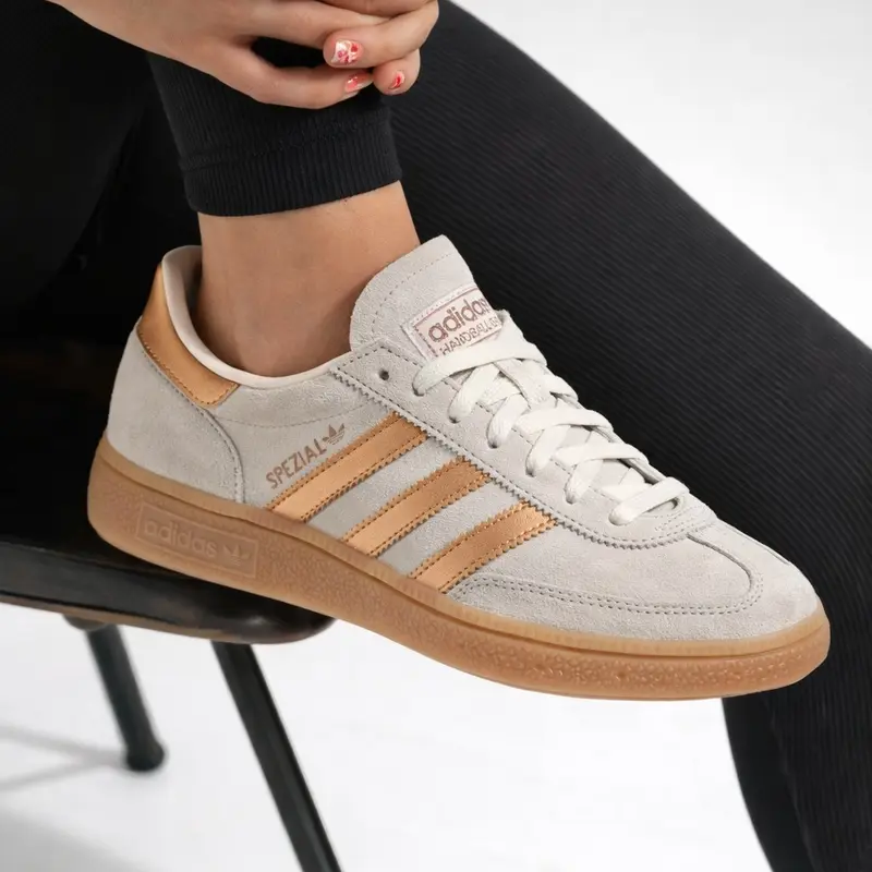 WOMENS ADIDAS ORIGINALS HANDBALL SPEZIAL CASUAL SHOES wonder white - TikTok  Shop
