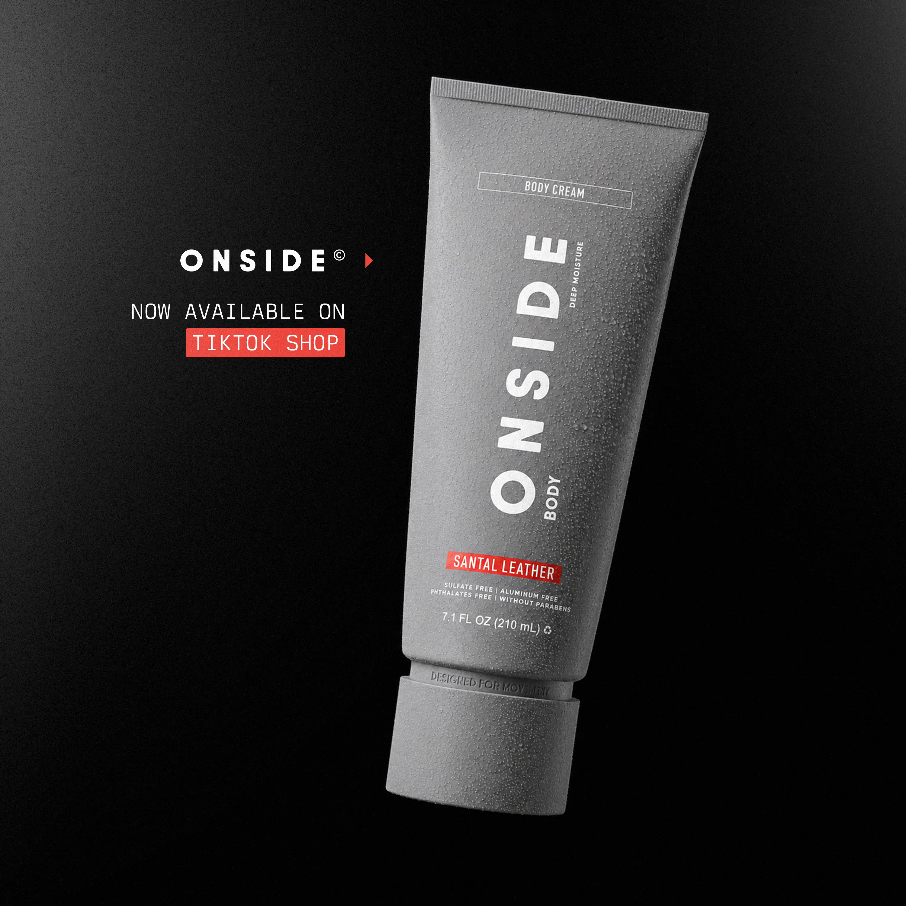 ONSIDE Deep Moisture Body Cream | Hydrates, Smooths & Restores | Advanced Moisture Binding, Non-Greasy | Lightweight, Deeply Nourishing | Dermatologist Tested | Performance Skin Recovery