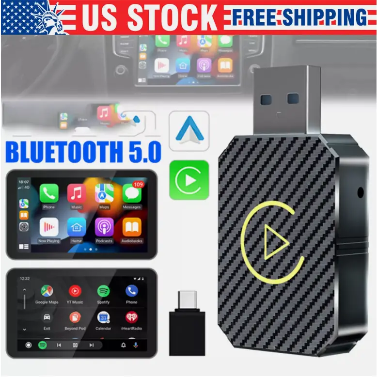 Wireless CarPlay Adapter USB Dongle For iPhone Apple Wireless Carplay Plug &Play Bluetooth Receiver