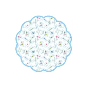Mahjong Scallop Paper Placemat