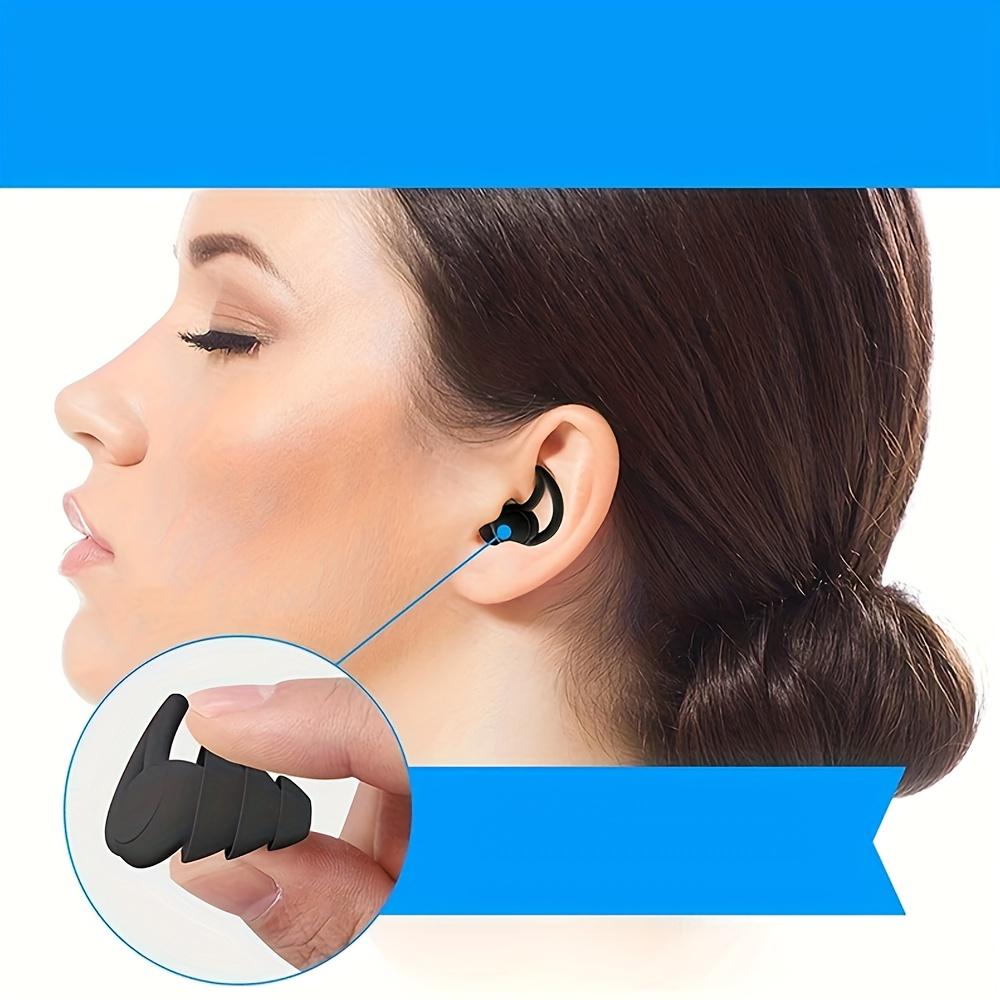 6Pcs Multi-Layer Reusable Earplugs Soft Lightweight for Sleep Study Swimming