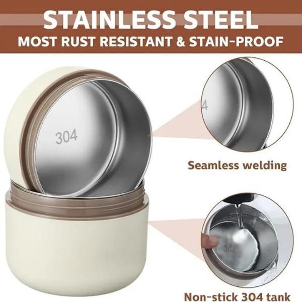 4-Tier Stainless Steel Stackable Lunch Box Kit with Travel Tote – Multi-Layer Portable Food Container Set for Work Meal Management, School & Outdoor Trips